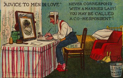 Advies Aan Mannen In Liefde, Correspondentieer nooit met een getrouwde dame! Je kunt een medeverdachte worden genoemd door Tom Browne